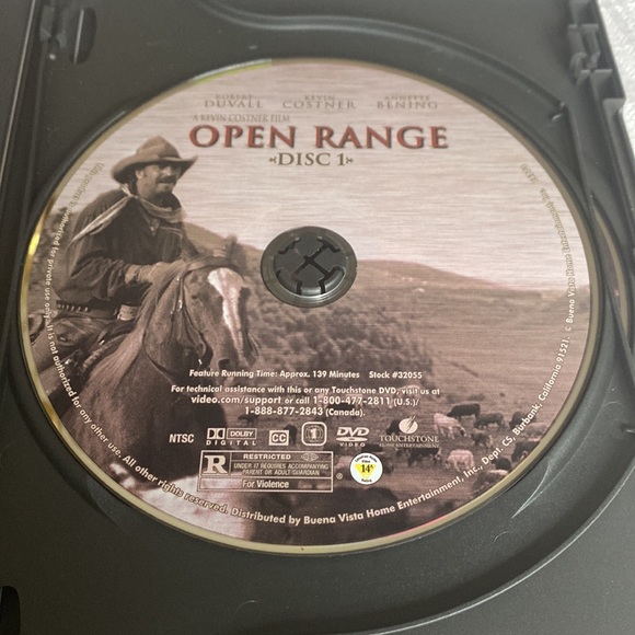 🎬PRICING🎬 Open Range 2-Disc DVD with Robert Duvall, Kevin Costner & A. Benning - Picture 3 of 10